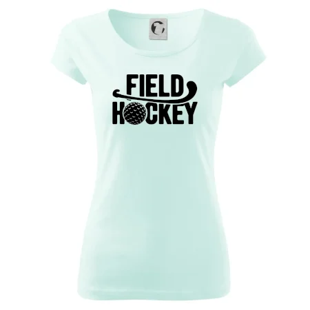 Field hockey loptička a nápis