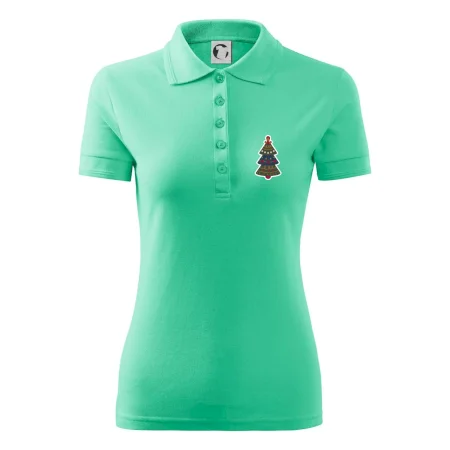 Folklór na prsníku vianočný stromček