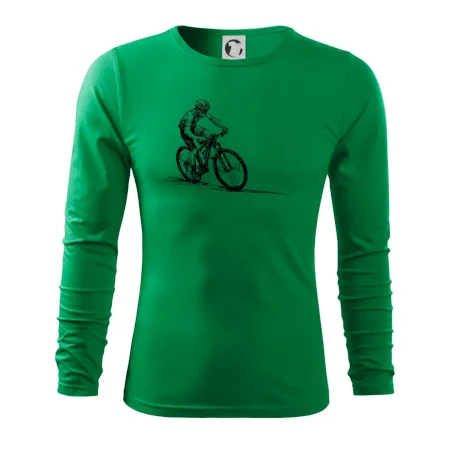 MTB kreslený cyklista