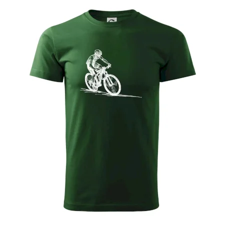 MTB kreslený cyklista