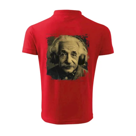 Albert Einstein so slúchadlami