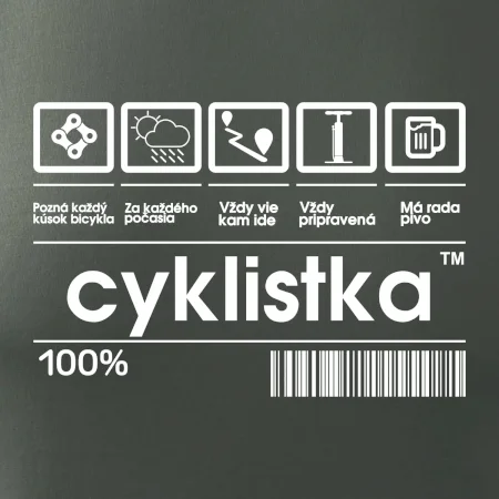 Čiarový kód - cyklista / cyklistka