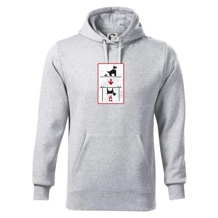 Tričko pre odporcov sraní na chodníku