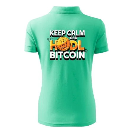 3D nápis Keep Calm and HODL Bitcoin