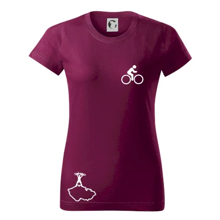 Mapa ČR + kolo na prsu