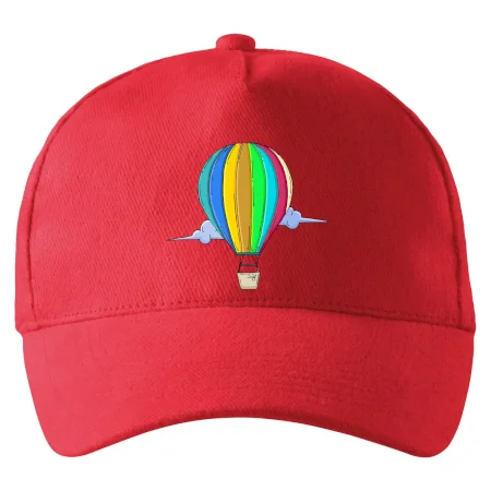 Teplovzdušný balón v oblakoch