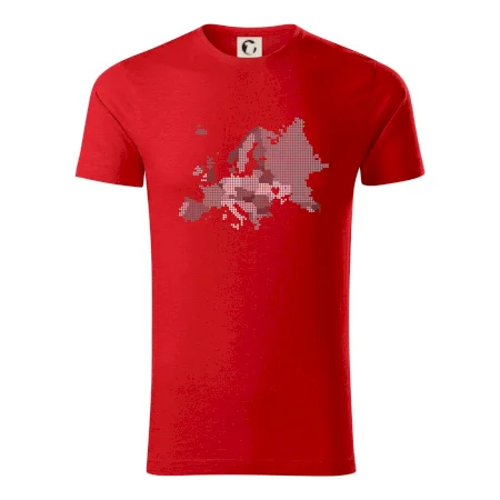 Mapa Európy - srdce v Ukrajine