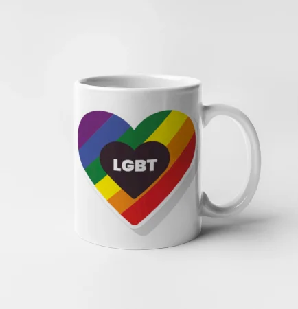 LGBT srdce dúhové