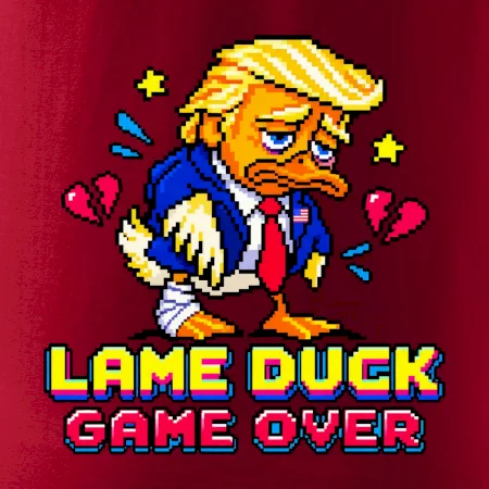 Trump lame duck pixel art game over