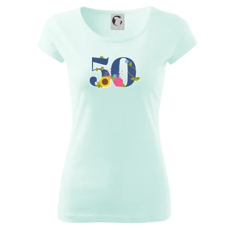 Kvetinové číslo kreslené - 50