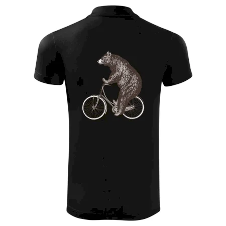 Medveď na bicykli