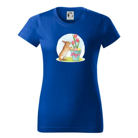 Veľkonočný zajačik tulipány