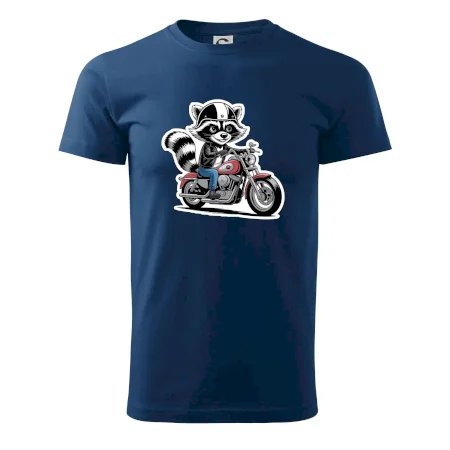 Mýval na motorke kreslený