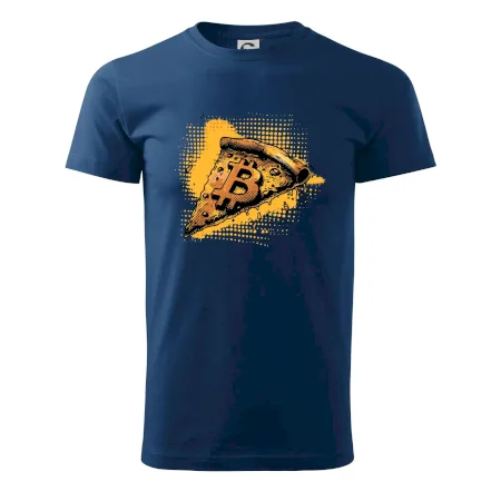 Bitcoin oranžová pizza
