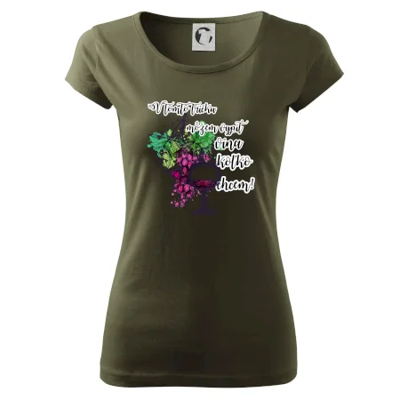 V tomto tričku môžem vypiť vína koľko chcem