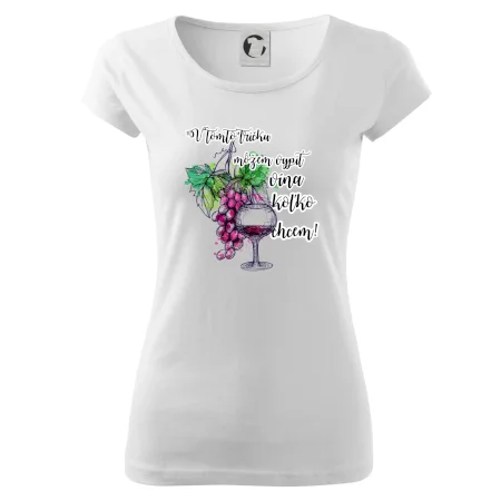 V tomto tričku môžem vypiť vína koľko chcem