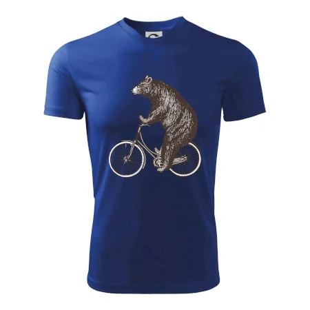 Medveď na bicykli