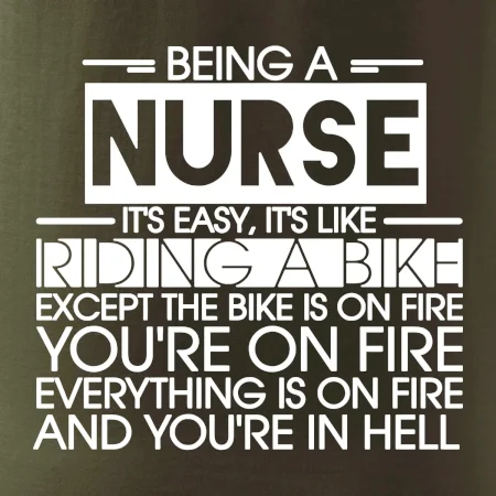 Being a nurse - bike