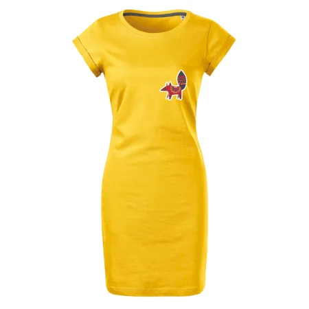 Folklór na prsníku líška