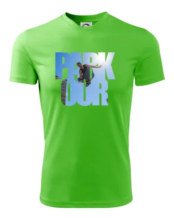 Parkour nápis nebo