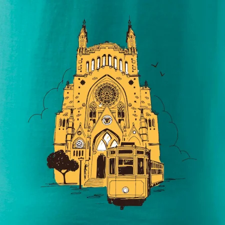 Mallorca - katedrála a električka