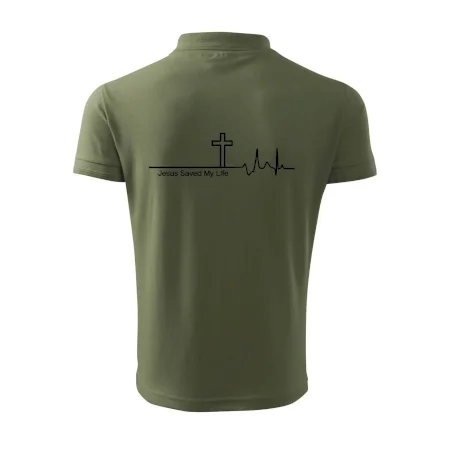 Jesus Saved My Life kríž ekg