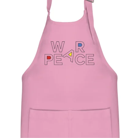 War, peace - farebný nápis