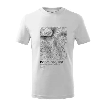 Kôprovský štít - vrstevnice v obdĺžniku