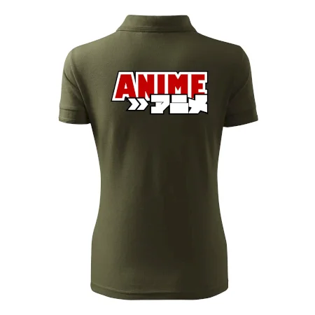 Anime nápis červený