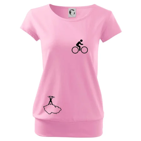 Mapa ČR + kolo na prsu