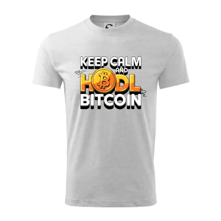 3D nápis Keep Calm and HODL Bitcoin