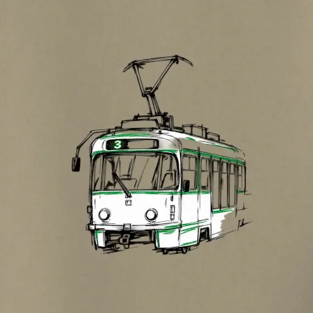 T3R SLF minimalistická kresba jedním tahem