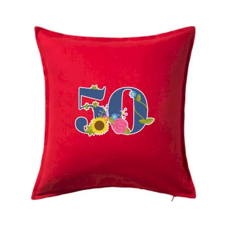 Kvetinové číslo kreslené - 50