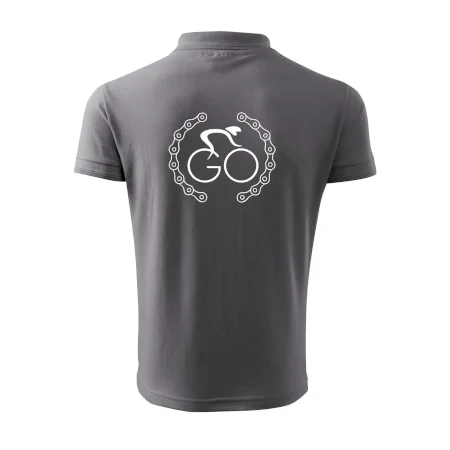 Logo cyklistu a reťaz