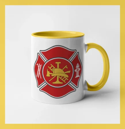 Fire department logo červené