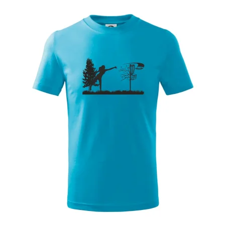 Disc golf - žena čierny obrázok