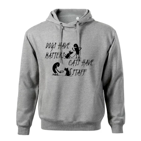 Dogs have masters, cats have staff