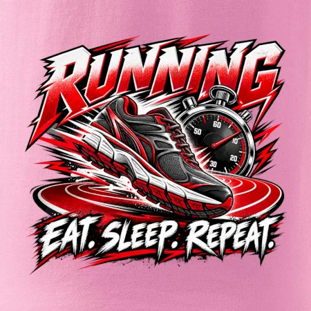 Bežecká topánka so stopkami eat sleep repeat
