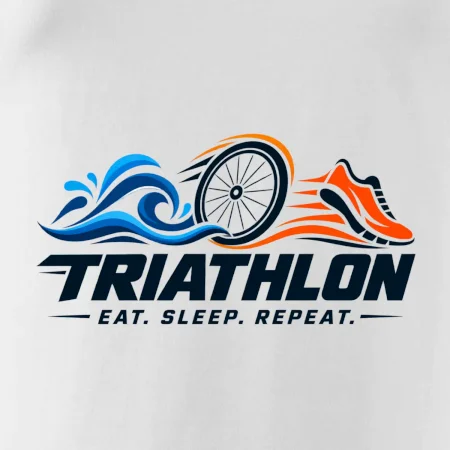 Triatlon plavání kolo a běh eat sleep repeat