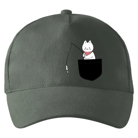 Mačka s rybou vo vrecku
