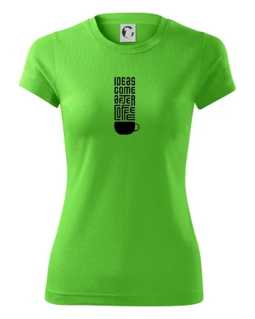 Ideas come after coffee