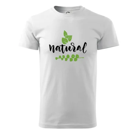 Natural - nápis v listoch