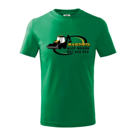 Bagrista v kruhu - vlastný nápis