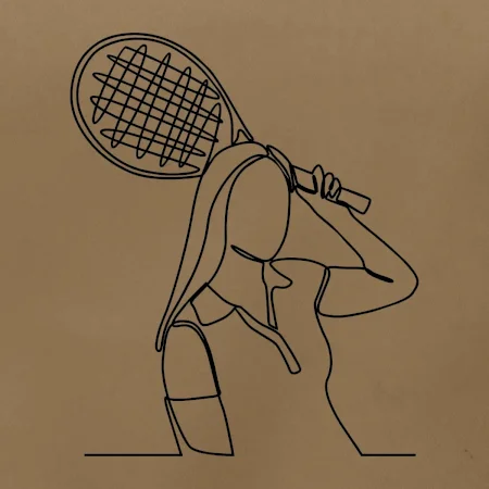 Tenistka jedným ťahom