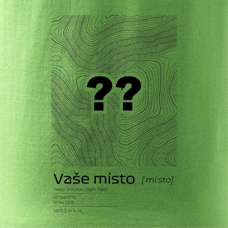 Vaše miesto - vrstevnice v obdĺžniku