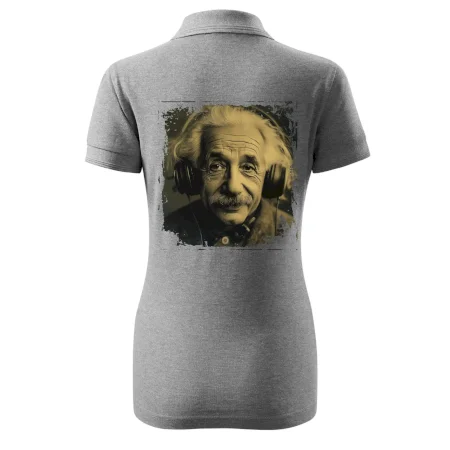 Albert Einstein so slúchadlami