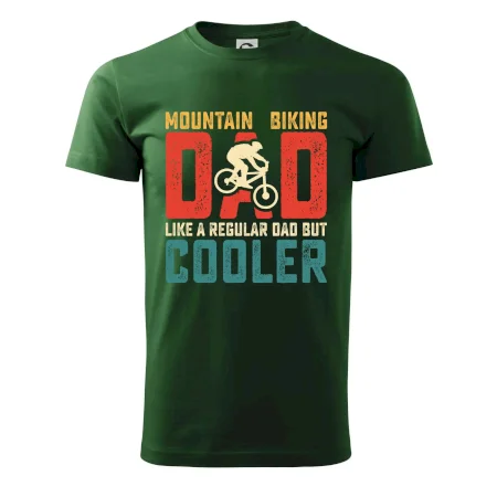 Mountain biking dad like a regular dad
