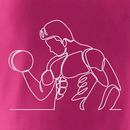 Fitness muž jedným ťahom