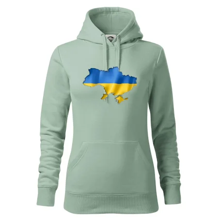 Ukrajina vlajka mapa