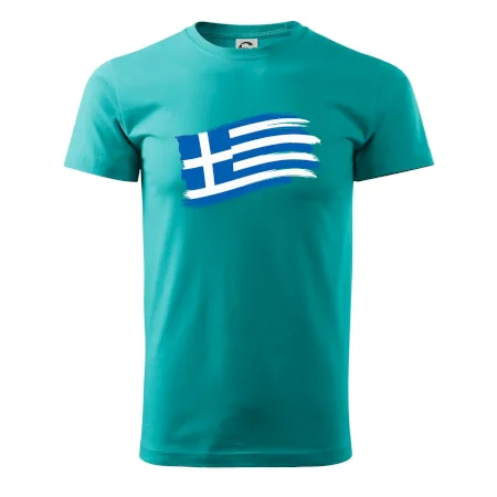 Grécko vlajka - štetkou